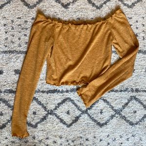 Off the Shoulder Crop Top